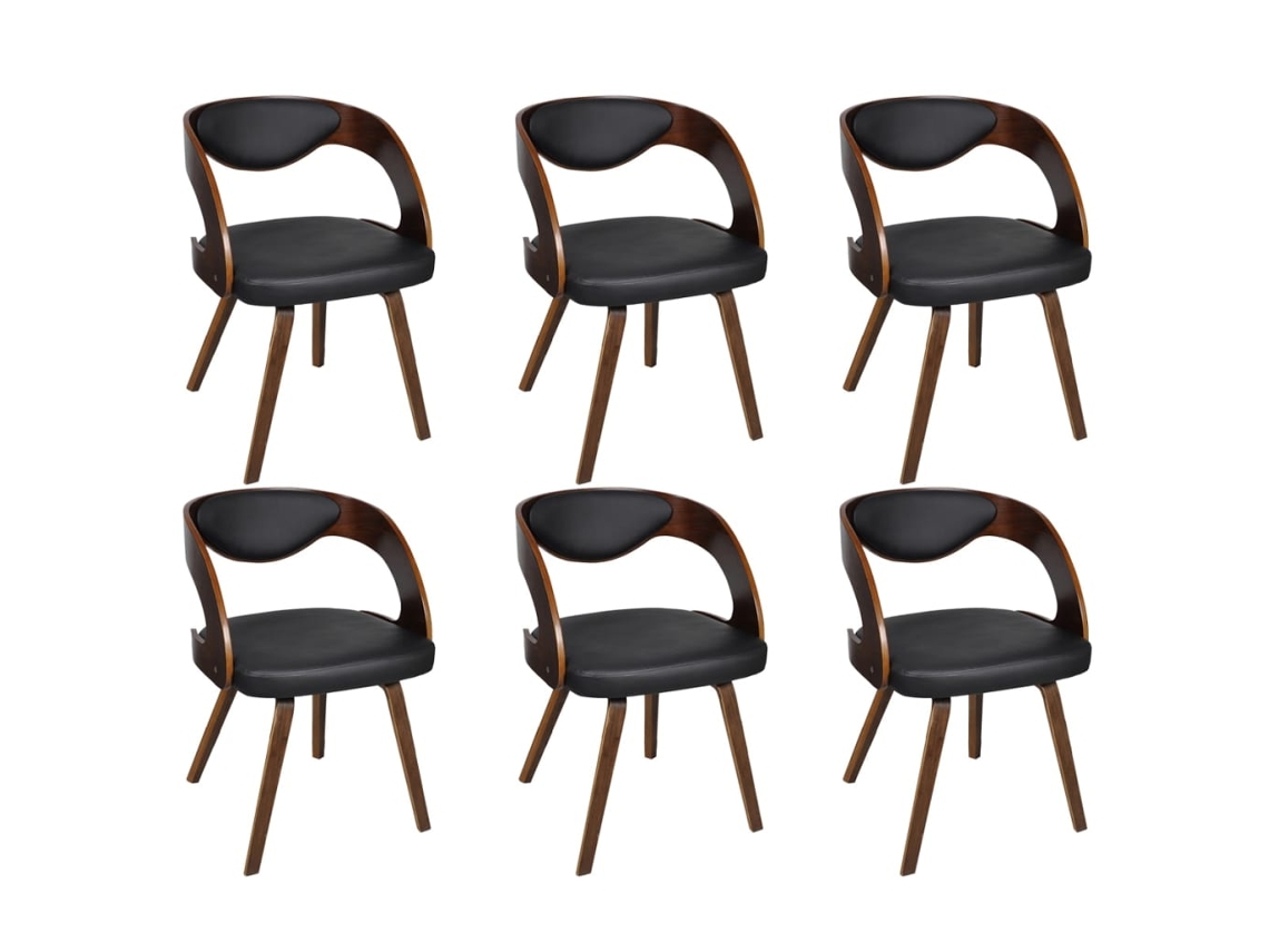 Dining Chair, Dining Chairs Vidaxl Marrom Couro Artificial (n/a)