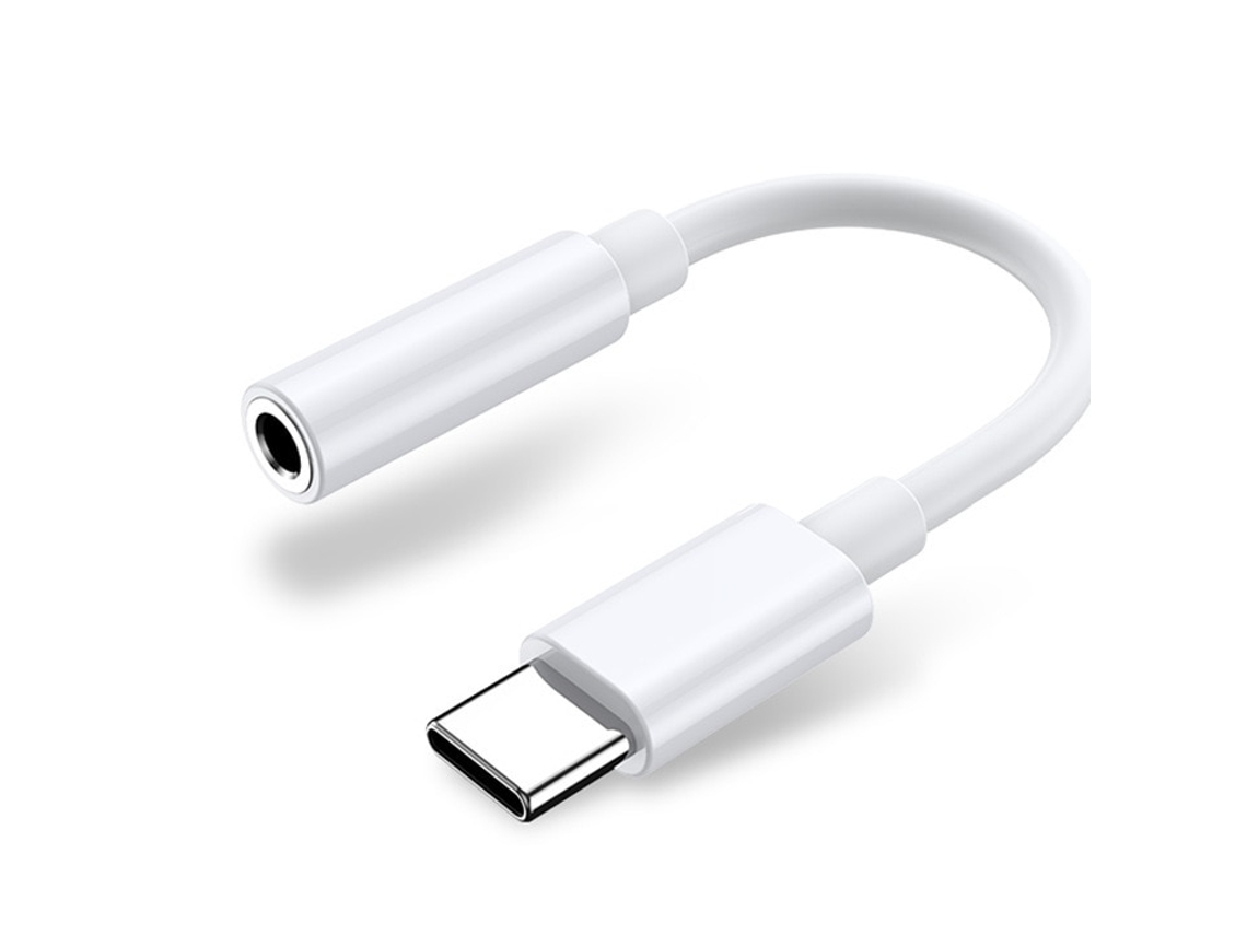 Adaptador para Celular, Usb Type c para 3,5 Mm, Branco AOZORZ