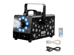 Máquina De Neve Artificial 900w Tanque 1l Comando E Luzes Led Tekmaquinas