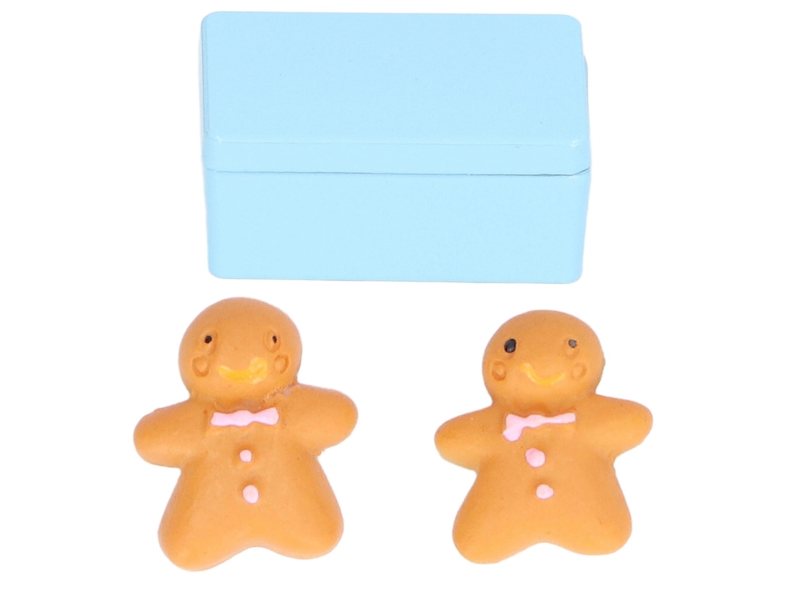 Primerox modelo de Biscoito Miniatura 1:12 Casa de Bonecas Conjunto com Caixa Decoração
