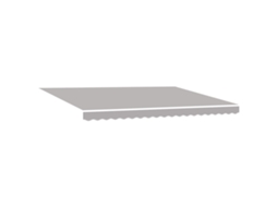 Toldo Retrátil Manual Com Led Cinza Claro Vidaxl Cinzento Claro Poliéster (450 X 350 Cm)