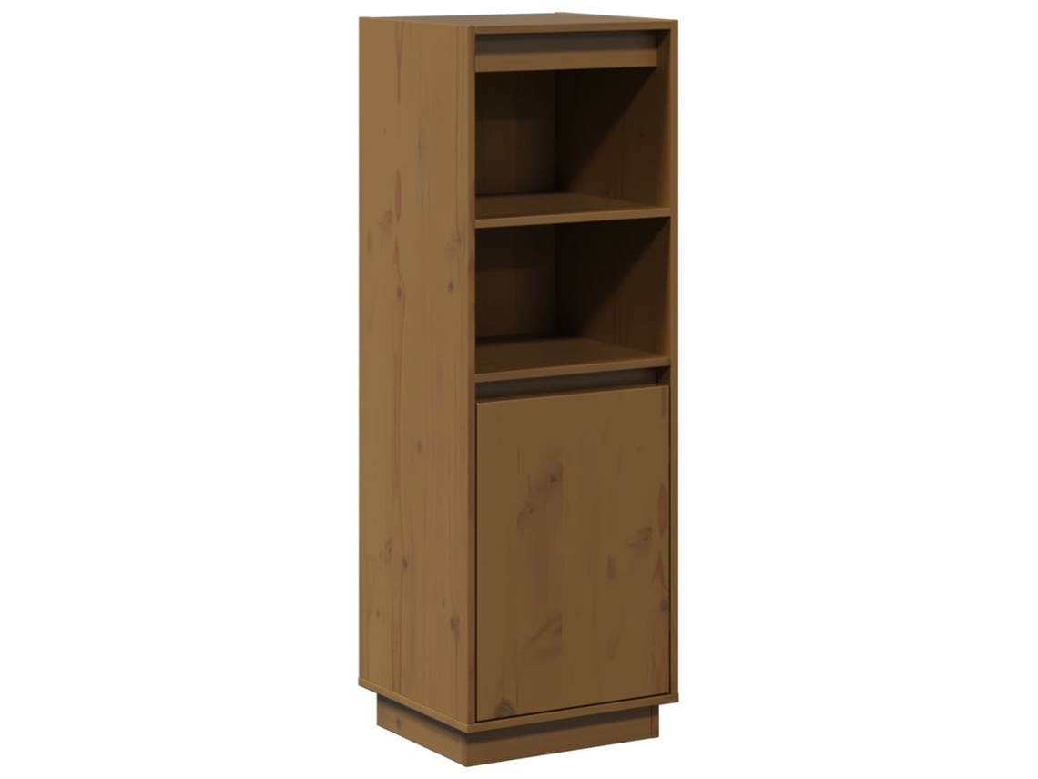 Aparador Alto 37x34x110 Cm Pinho Maciço Castanho Mel MAISON EXCLUSIVE