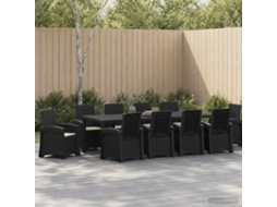 Vidaxl Conjunto De Jantar Para Jardim 11 Unid. Antracite E Creme Pp