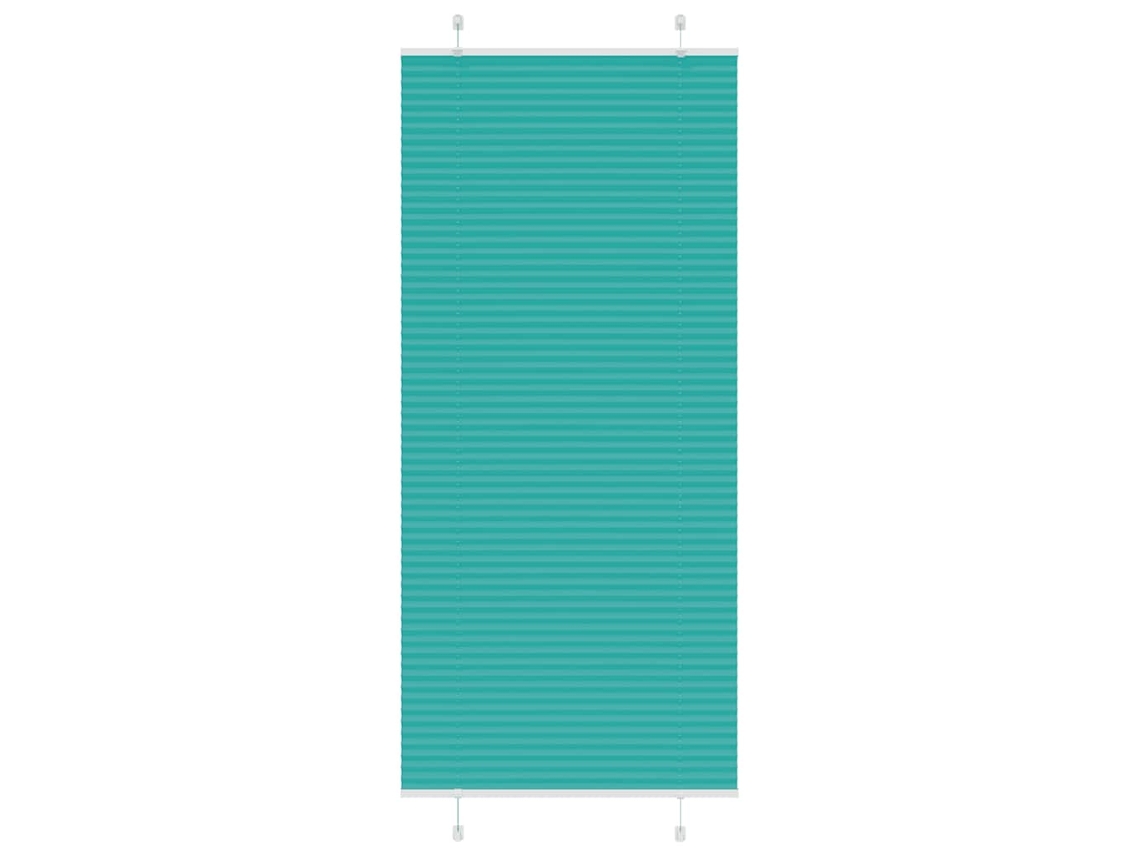 Vidaxl Gasolina Verde Plissada Cega 85x200 Cm Largura Tecido 84,4 Cm