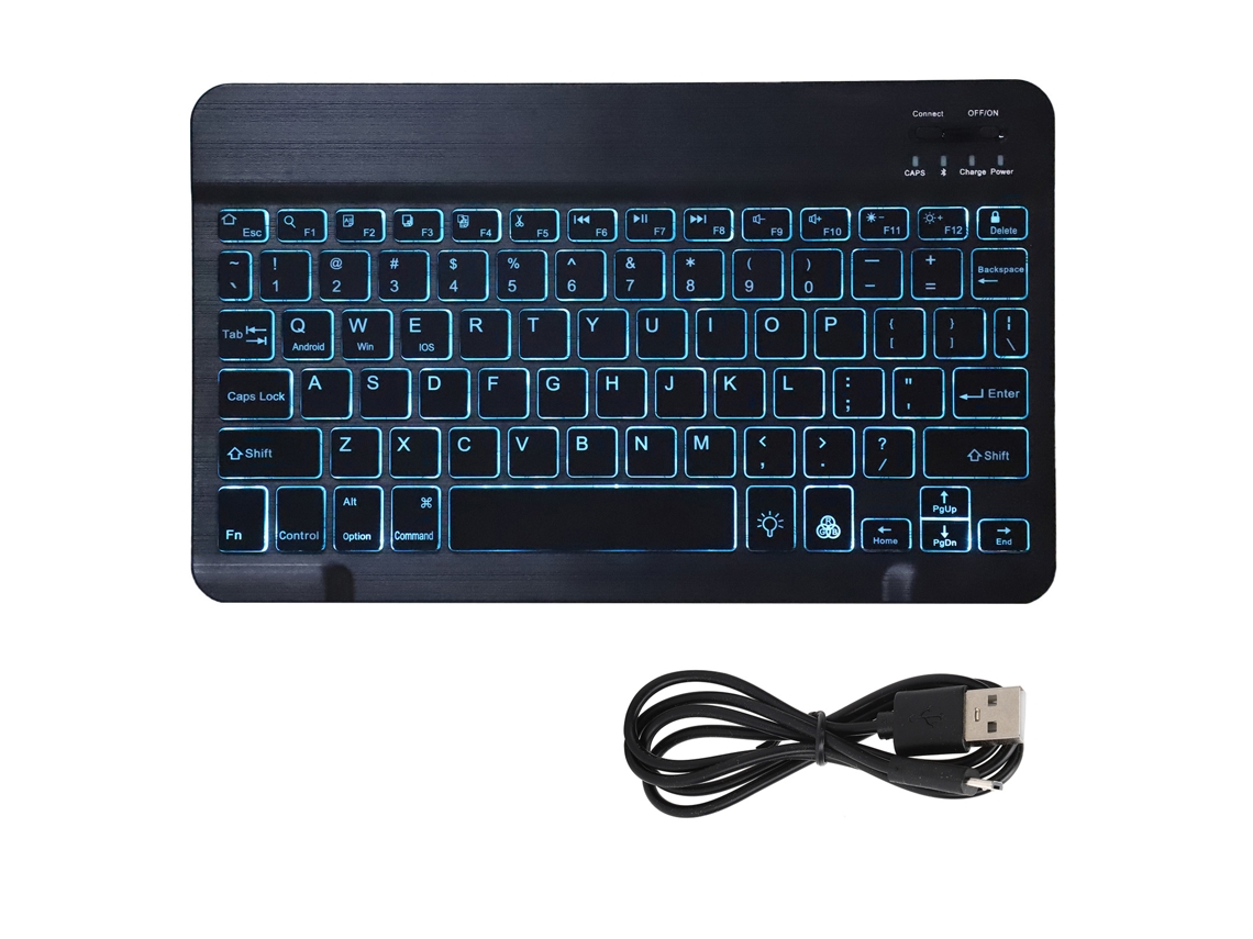 Teclado Bluetooth (com Iluminação, Conexão Multi-dispositivo)
