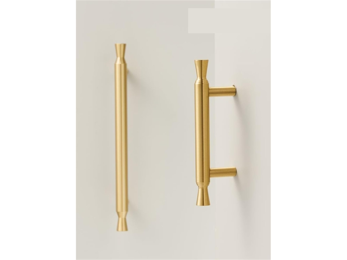 Ch042 Bb T50 Puxador Longo Em Latão Maciço Com Barra T, 115-380mm 4, 5-15 Polegadas, Para Guarda Roupa, 1 Peça