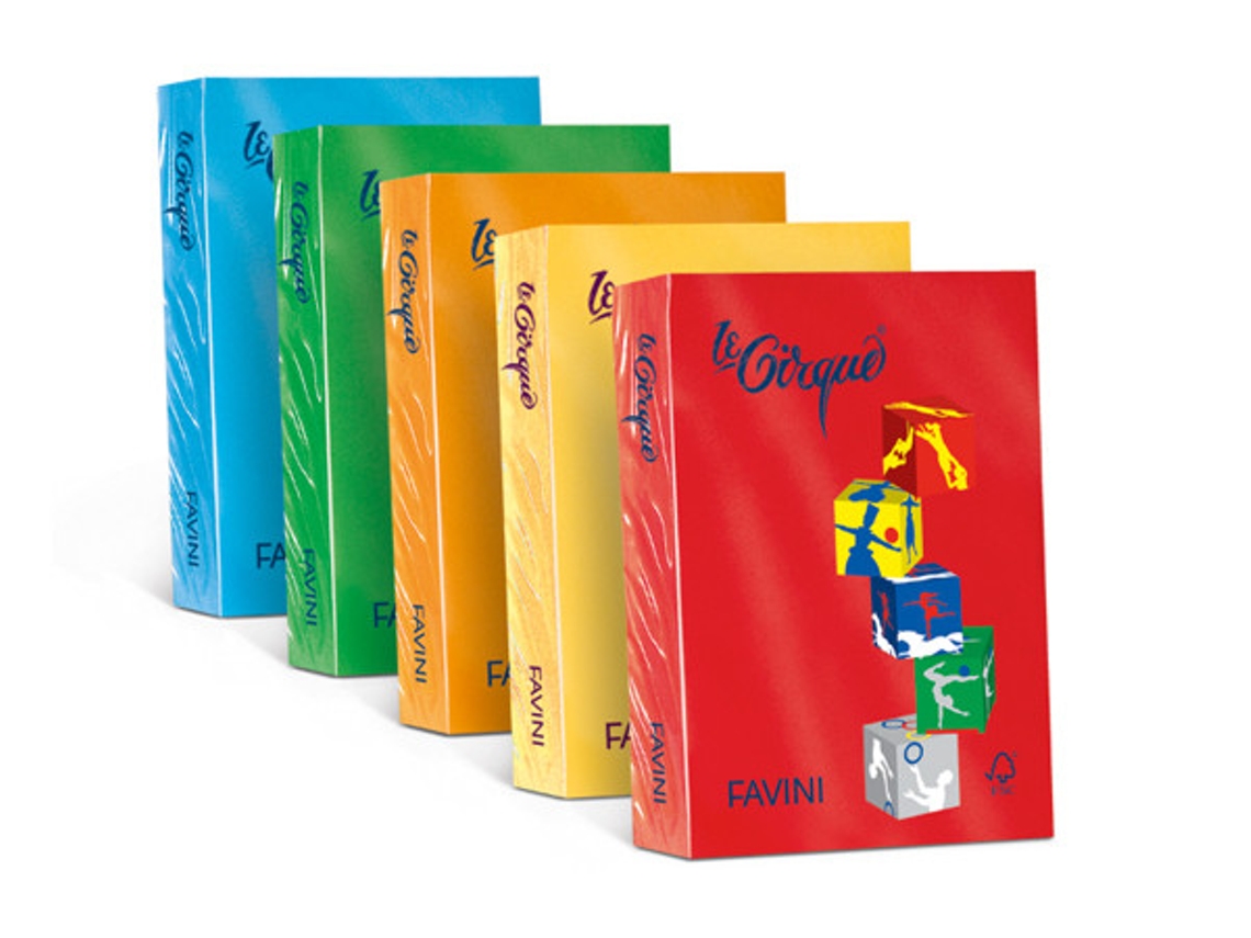 Papel FAVINI Le Cirque para impressora jato de tinta A3 297X420 Mm 500 folhas laranja