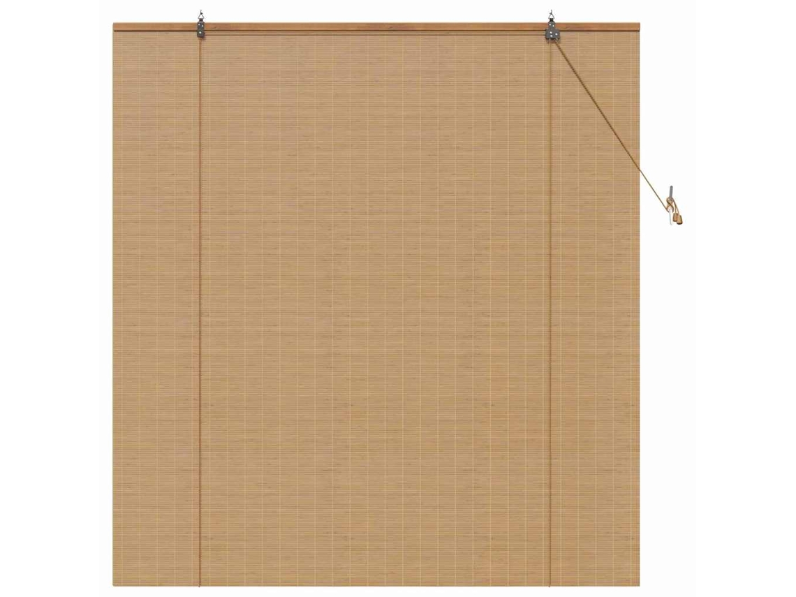 Conjunto 1 Estores De Rolo Vidaxl Castanho Bambu (140 X 160 Cm)