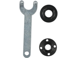 Conjunto De Porcas Flangeadas Para Esmerilhadeira Angular Com Rosca M14 Travamento Internas E Externas Chave Boca Eixo