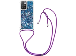 Correia Colar Líquido Espumante Note para Xiaomi Redmi 10/Note 11 4G/10 Prime HONGWE.