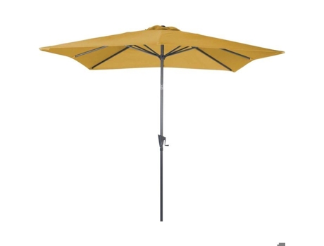 Parasol Quadrado Em Alumínio Com Manivela 2,5m Tilt Curry Alizé