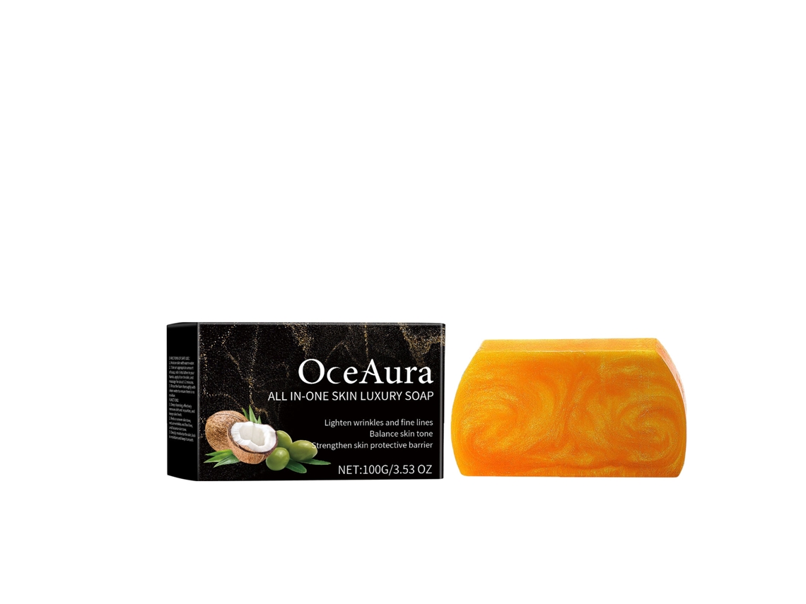 Sabonete Dourado Óleo Essencial Cuidado Facial Corporal