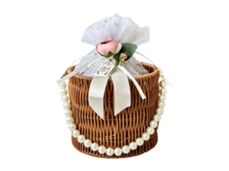 Cesto de rattan decorativo para presentes, estilo trançado Franceu LAXISCREED