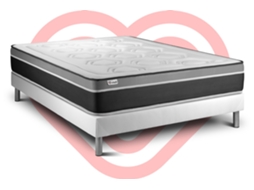 Conjunto Vital Care 135 X 200 Cm Somier Kit Branco