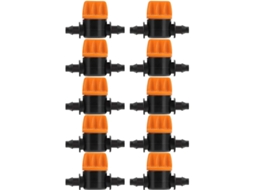 20 Válvulas De Commutação De Irrigação Por Gotejamento Conector De Mangueira 4/7 Açoado Para Jardim Agrícola