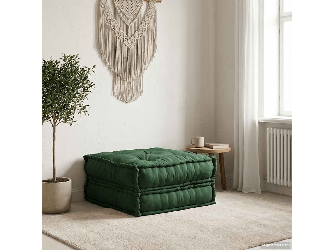 Vidaxl Unidade De Sofá Modular 70x70x36 Cm Tecido Verde