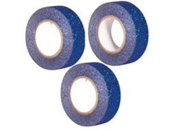 Fita Adesiva, 3 Fitas Adesivas Com Brilho, 5 M X 1,5 Cm, Azul Meia, Noite