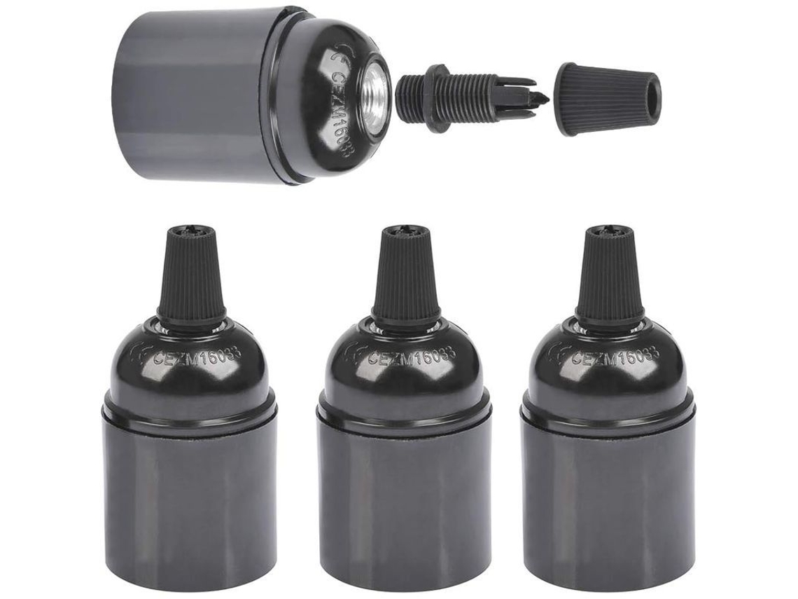 Soquete E27 Vintage Nova Line Lote de 10 para Lâmpadas 250v para Interiores e Exteriores