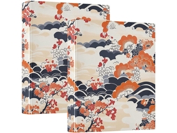 Adesivo de mesa em estilo japonês com estampa da Flórida e montanhas, 3,8 cm de altura, com embalagem individual ou dupla.