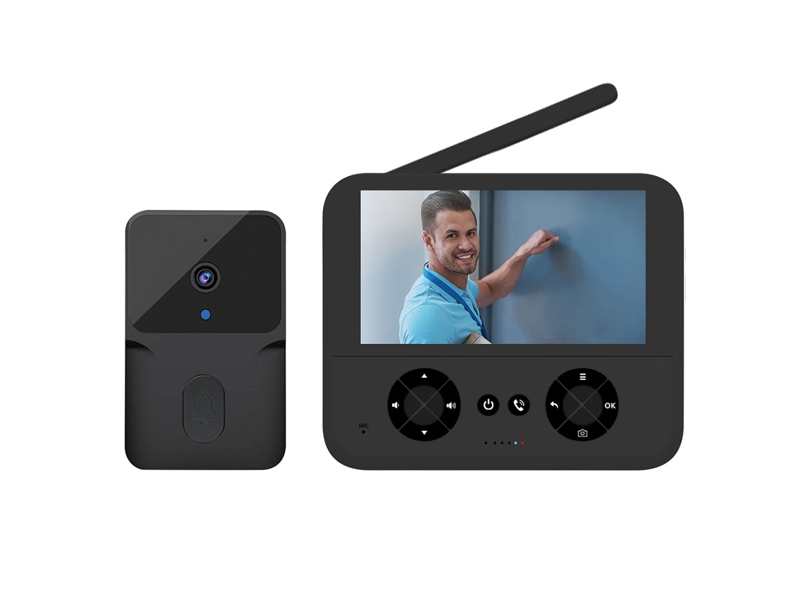 Primerox Campainha Inteligente Sem Fio com Câmera Hd