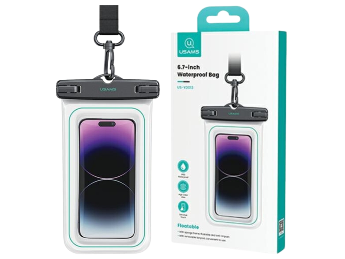 Usams Capa Impermeável Para Iphone 6.7 Ip68 Fsd1302 Proteção Contra Água