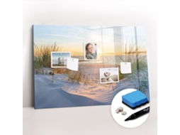 Quadro Magnético Decorativo Pôr Do Sol Na Praia Para O Escritório Espelharte (90x60 Cm)
