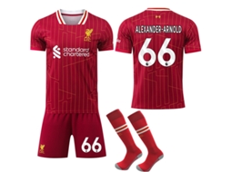 Camisa De Futebol Liverpool Home 2024/25 Com Meias Alexander Arnold 66jsr No.66 Alexander Arnold Aquaforge