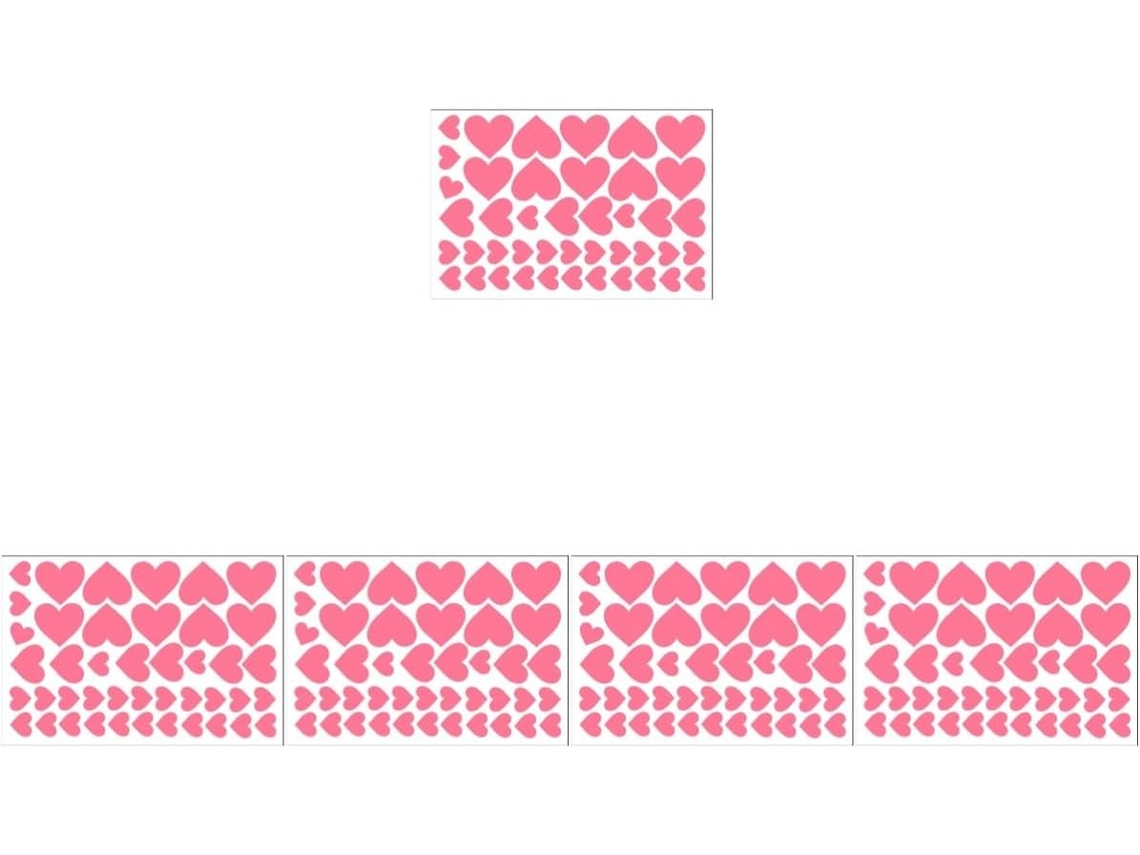Pacote Com 5 Folhas De Adesivos De Parede Fosforescentes Em Pvc Para Decoração.