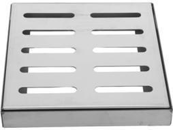 Grelha De Drenagem Aço Inoxidável Lioobo 30x30 Cm 12x12 Polegadas, Resistente E Anticorrosiva, Ideal Para Entradas De