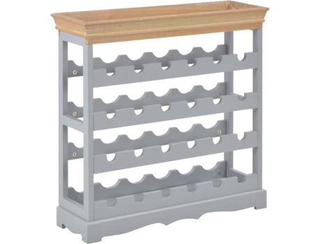 Garrafeira VIDAXL 70x22,5x70,5 cm MDF cinzento