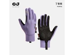 Lurelia Luvas De Ciclismo Térmicas Dedo Inteiro Ecrã Tátil Antiderrapantes Roxo Hibisco Tamanho S