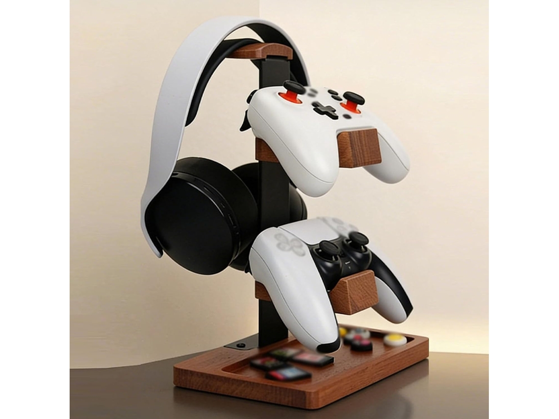 Support De Casque De Bureau Et Support De Contrôleur De Jeu – Conception À 3 Niveaux Avec Base De