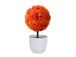 Bonsai artificial em vaso de bola de plástico 15x26cm S/MARCA