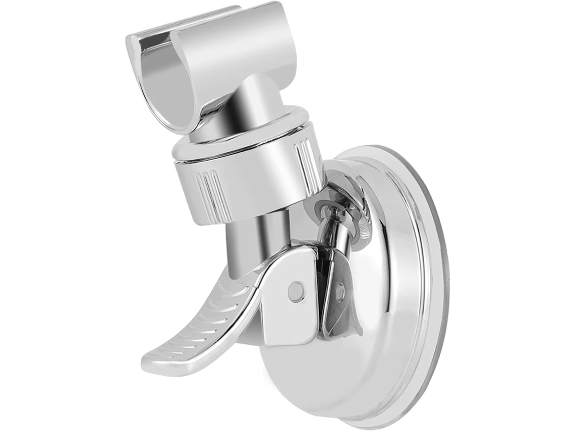 Lurelia Suporte Ventosa Para Chuveiro Abs 7 Cm Rotação 360º Sem Furação