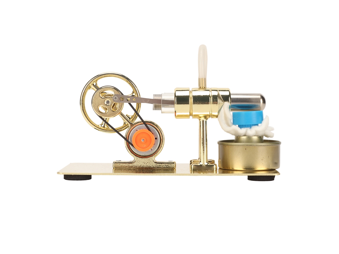 Kit De Modelo De Motor Stirling, Modelo Físico Científico Novo E Interessante Stirling Com Luz Led Para Brindes De Aprendizagem.
