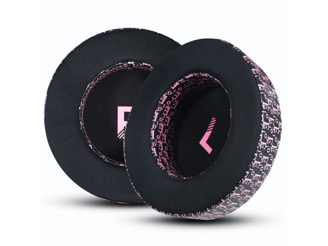 Almofada para auscultadores AKG K701, espuma macia, seda gelada, preto e rosa | XIAOMOYU