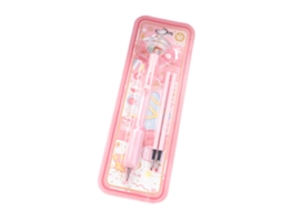 Caneta Gel Retrátil Nbx 0.5mm com Tinta Preta de Secagem Rápida e 2 Recargas