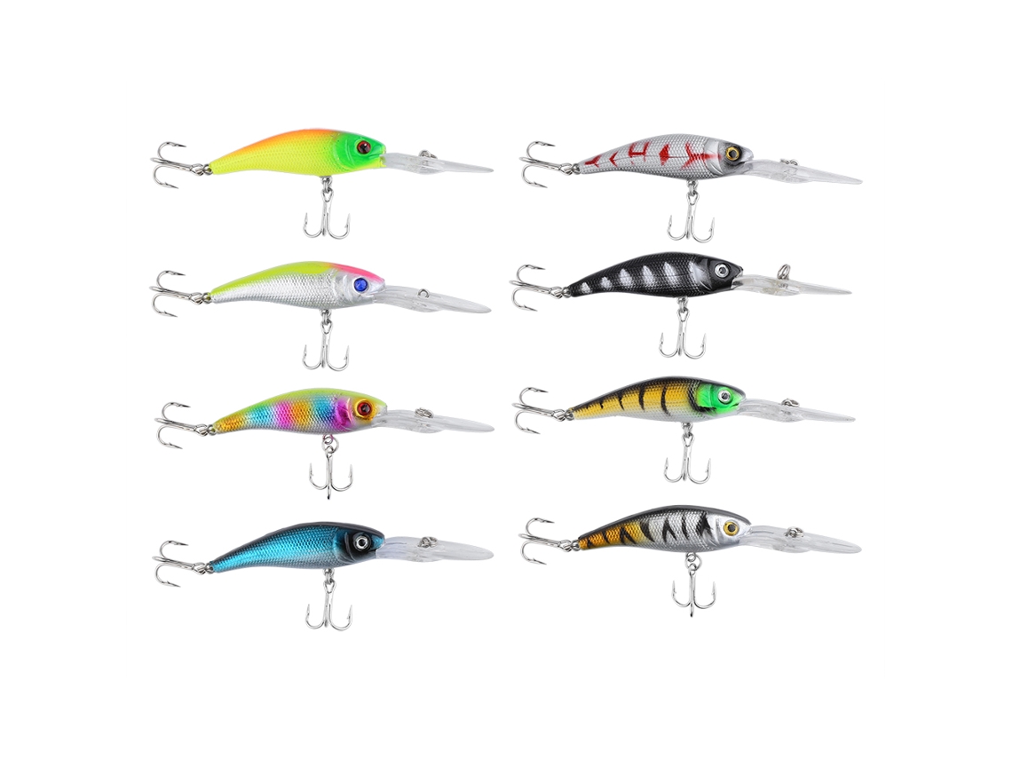 Lure (bionic Fish Lure Multi-color Set) 8-color Minnow Bionic Lure 10cm/7.8g 8-piece Set