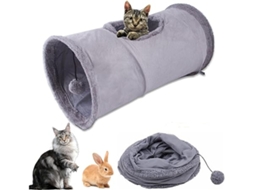 Túnel Dobrável para Gatos, Coelhos com Caverna, Gatinhos Adequados, Cachorrinhos, Porquinhos da índia e Furões, Ergonômico, Uso Diário STELASPLEN