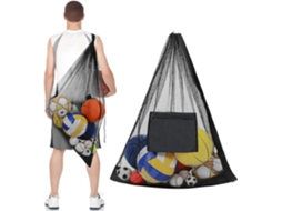 Bolsa De Malha Com Cordão Para Bolas Grandes, Alta Capacidade Gokoco