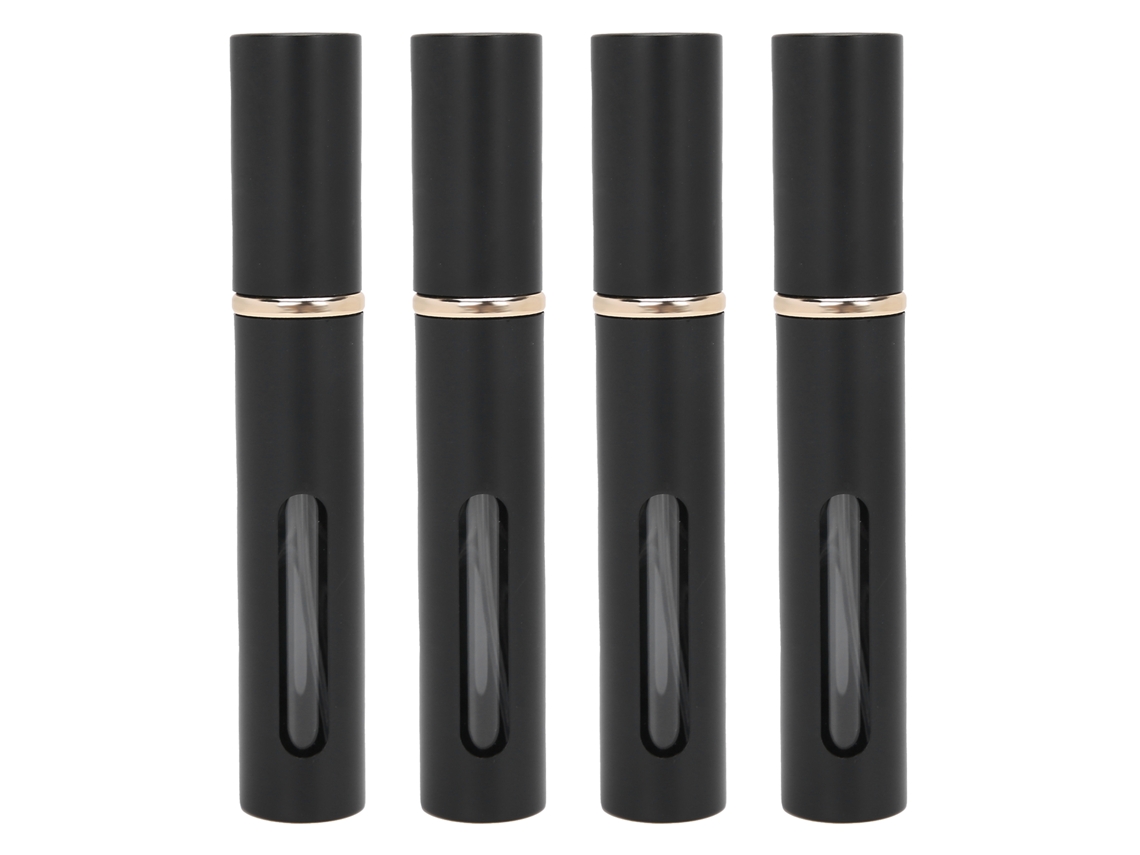 4pcs Frascos De Perfume De Vidro Recarregáveis Portáteis Com Pressão 10ml