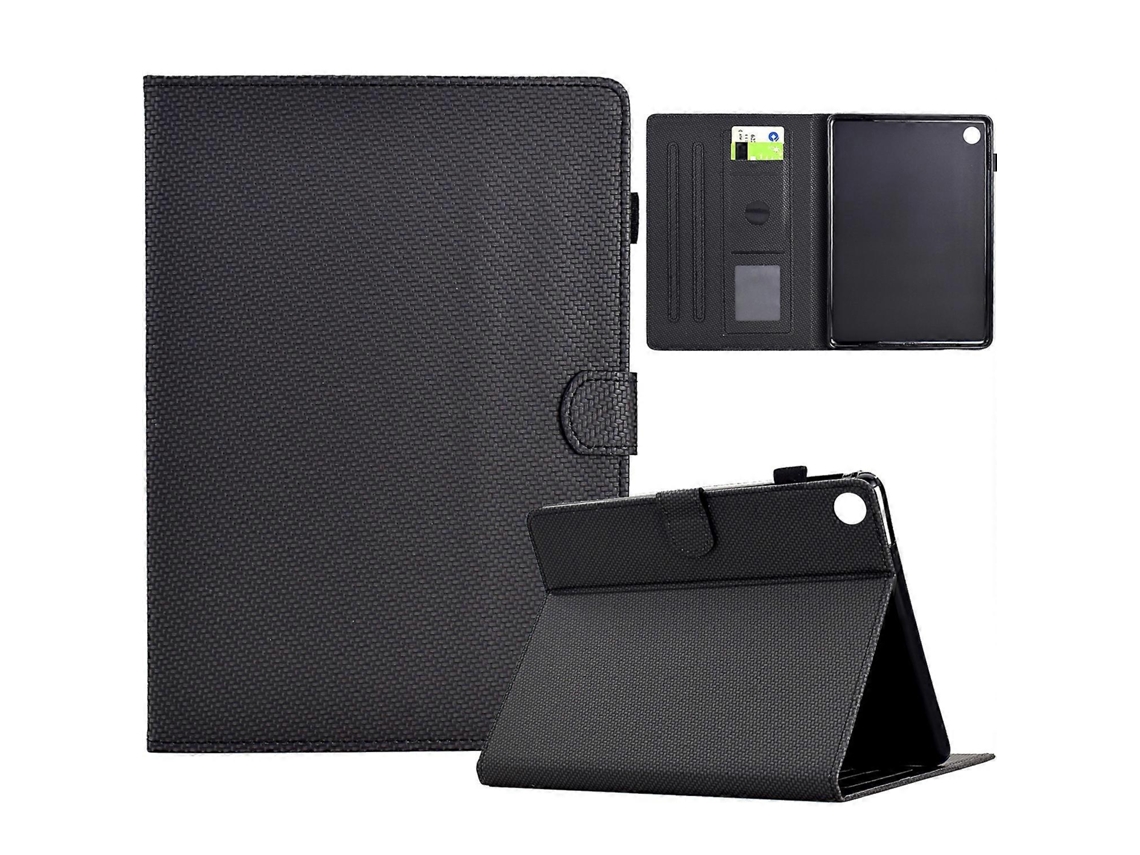 Capa De Couro Sintético Texturizado Em Fibra De Cor Sólida Para Tablet Lenovo Tab M10 Gen 3