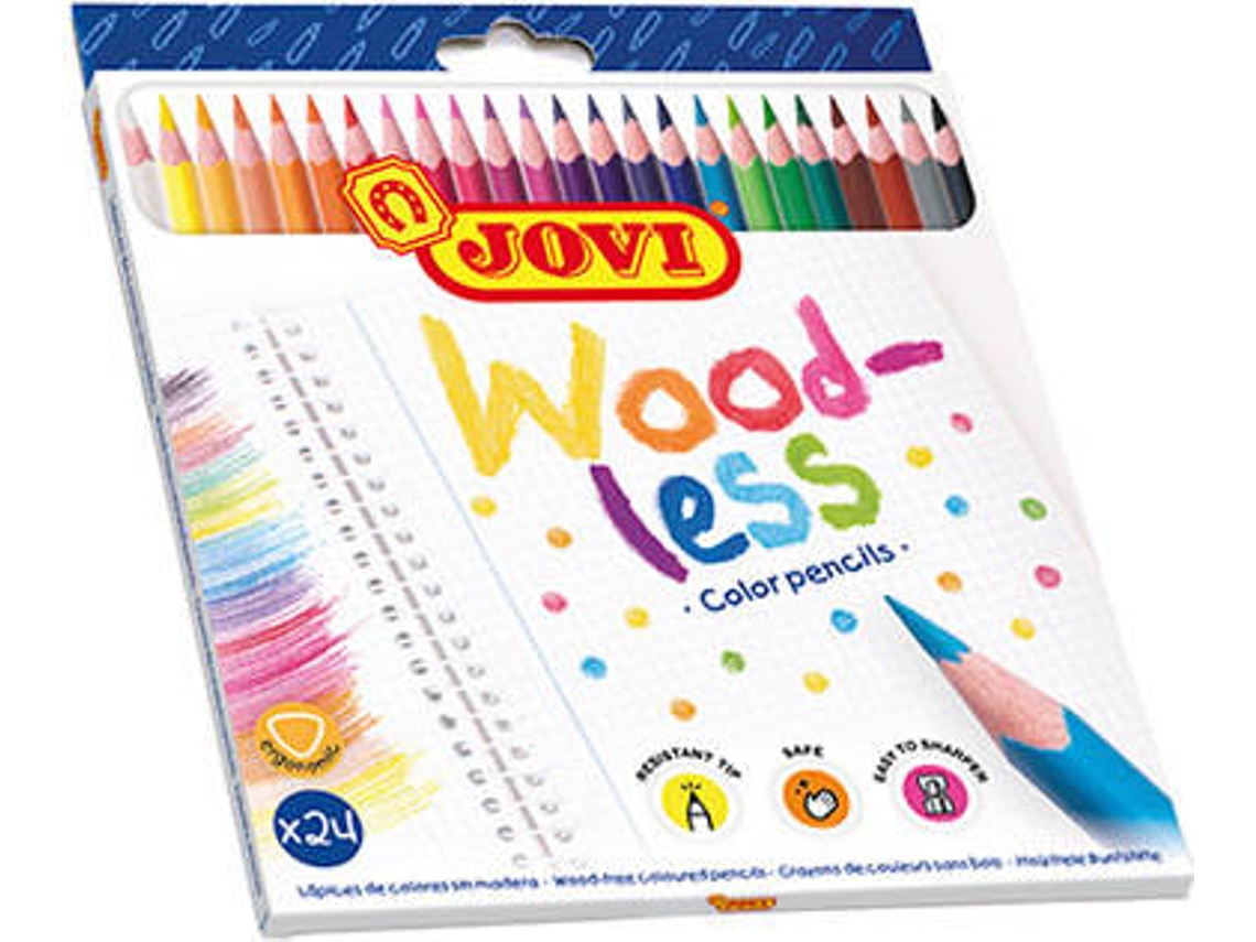 Lápis de Cor Woodless (24 Un - Multicor)