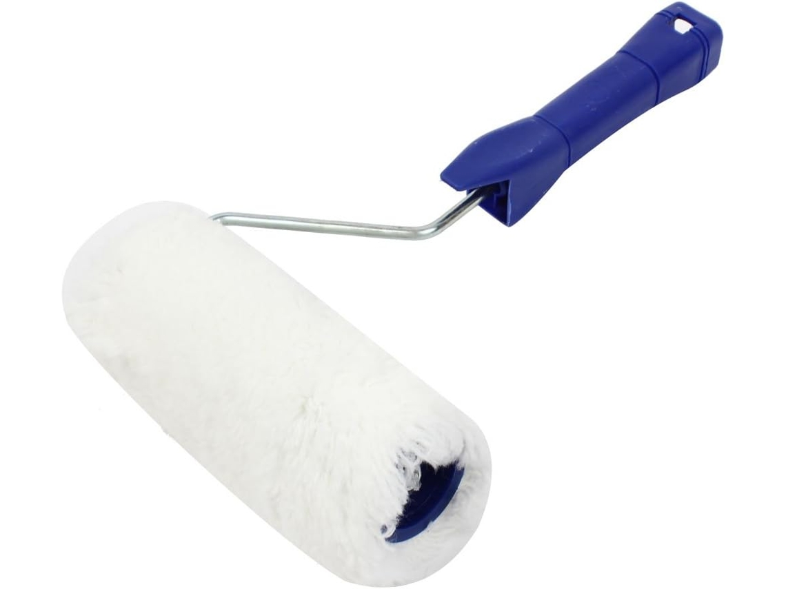 Rolo de Pintura com Cabo Plástico Azul 6 Polegadas para Decoração Pisos e Paredes CHABERLU