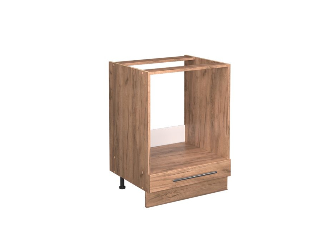 Móvel Para Forno Fame Line, 60cm, Pt Mármore, Carvalho De Força Dourado, Carvalho De Força Dourado, Vicco