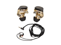 HURRISE Monitor Fones de Ouvido com Cabo Mmcx Fones de Ouvido com Fio para Monitor Fones de Ouvido com Reprodutor de Vídeo Linha Preta Preta