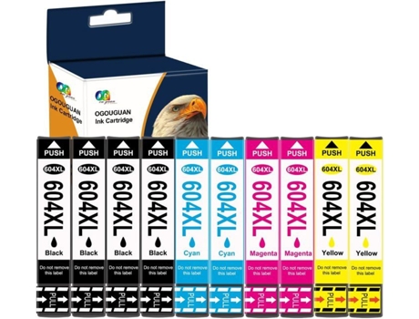 Cartouche De Tinta Compatível Epson 604xl 604 Xl Para Xp 2200 Xp 2205 Xp 3200 Xp 3205 Xp 4200 Xp 4205 Wf 2910 Wf 2930 Wf 2950 Zig Zag Territoires