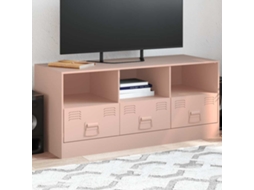 Vidaxl Móvel de Tv 99x39x44 Aço Rosa