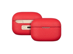 Capa Protetora De Couro Com Estampa De Lichia Para Fones De Ouvido Bluetooth Sony Linkbuds S