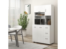 Armário de cozinha tipo buffet com 3 gavetas e 3 portas PAPRIKA com amplo espaço de armazenamento (89x39,5x168 cm)